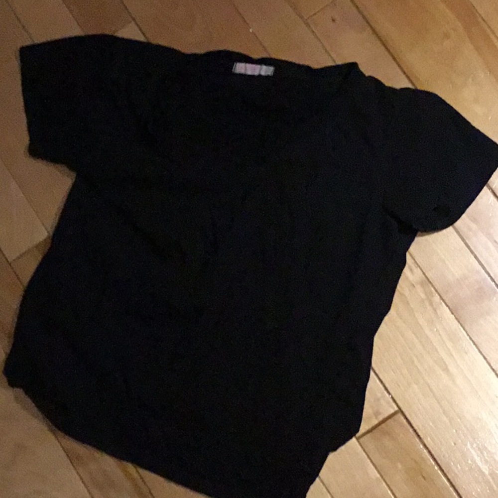 Plain black tee